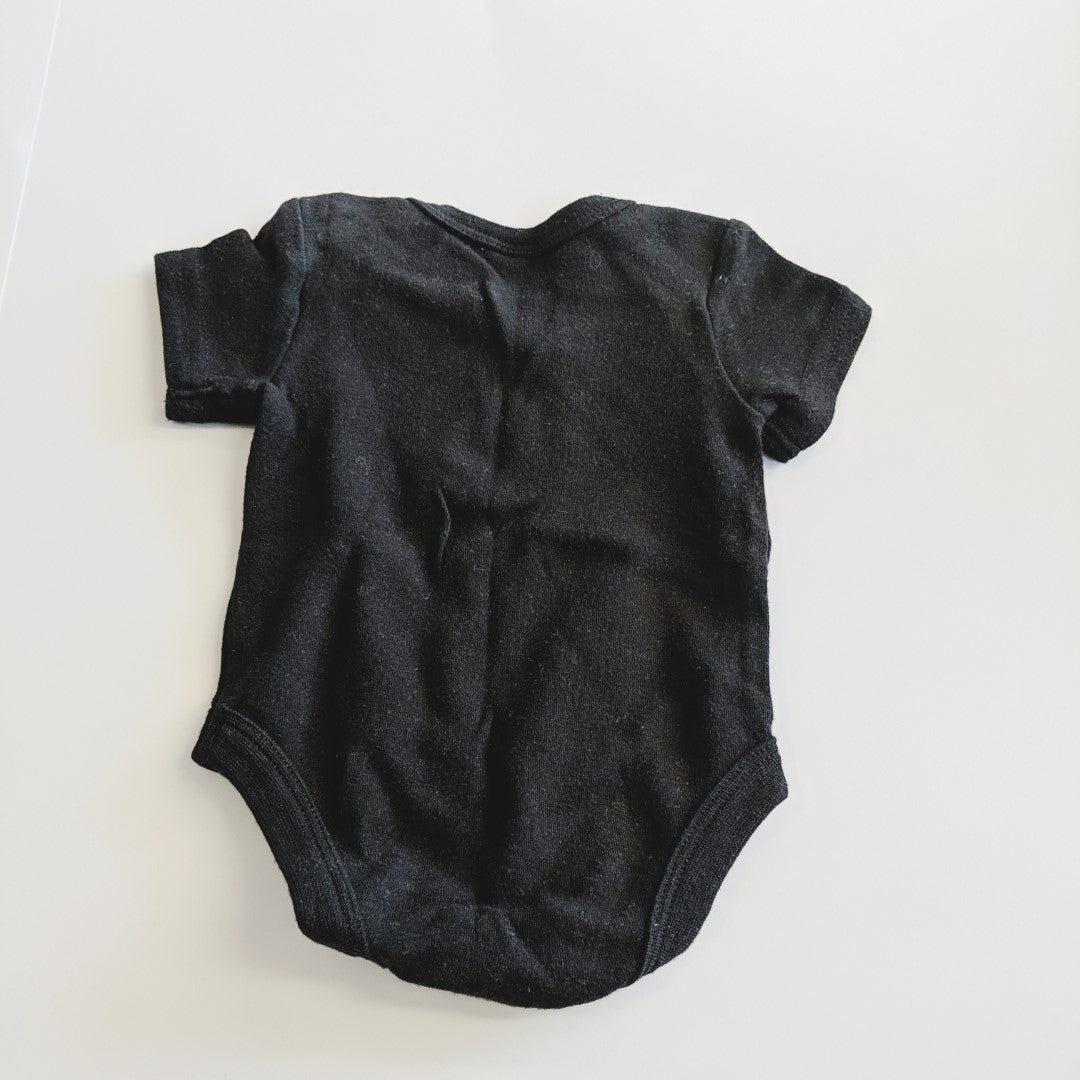 Black bodysuit styled by mum - size 000