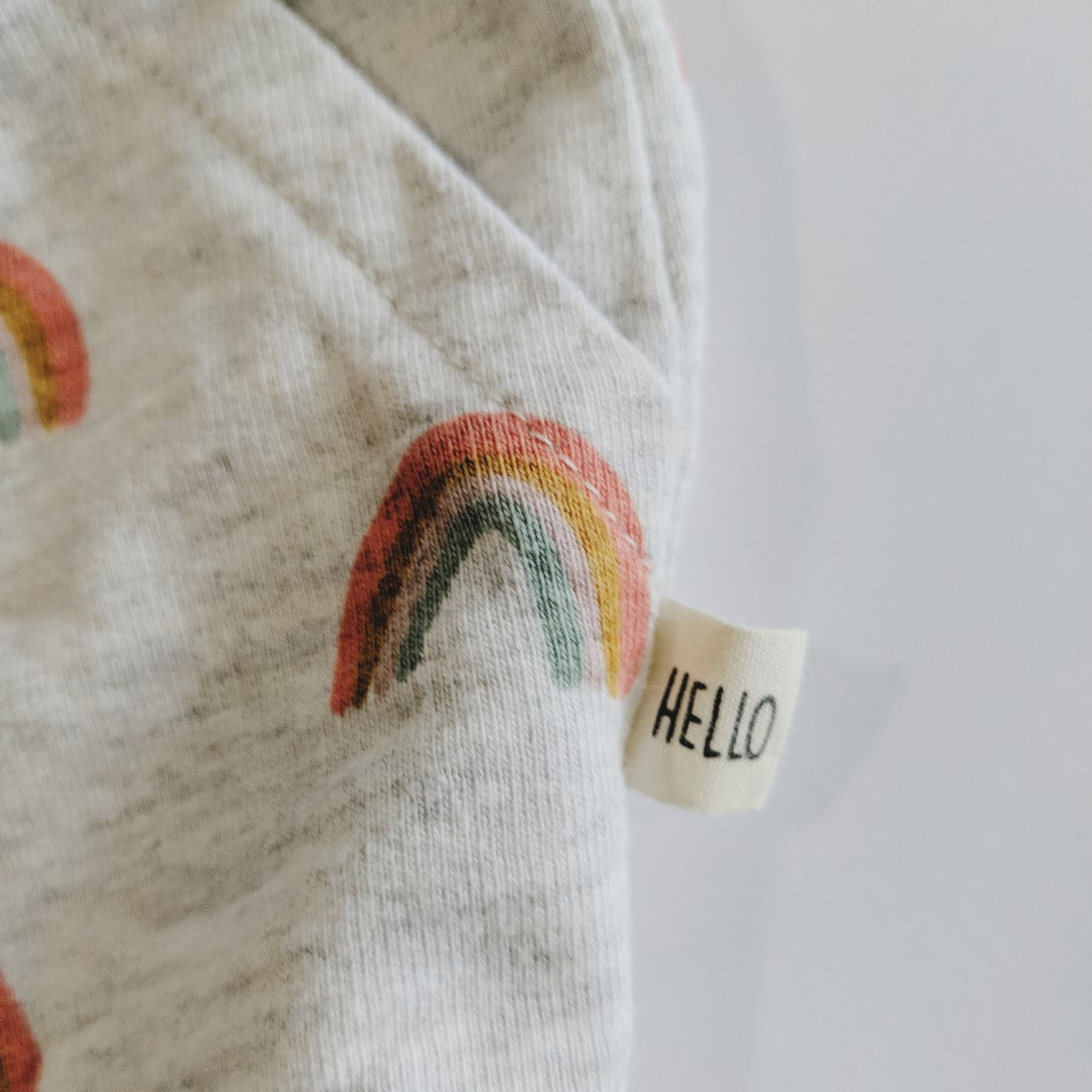 Rainbow print shorts - size 4