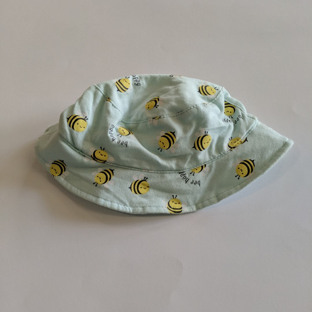 Bee happy bee hat reversible - size 0