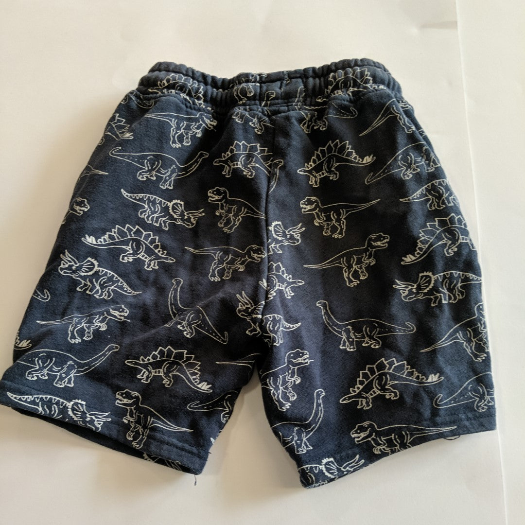 Black dinosaur shorts - size 7