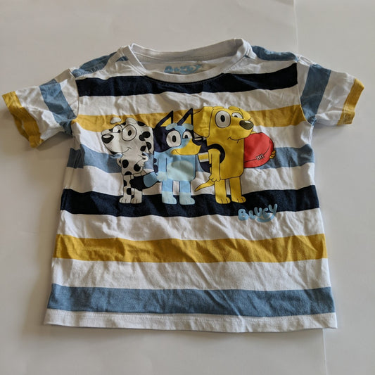 Bluey striped T-shirt - size 5