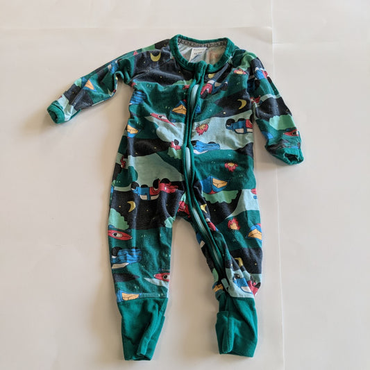 Bonds wondersuit camping print onesie - size 00