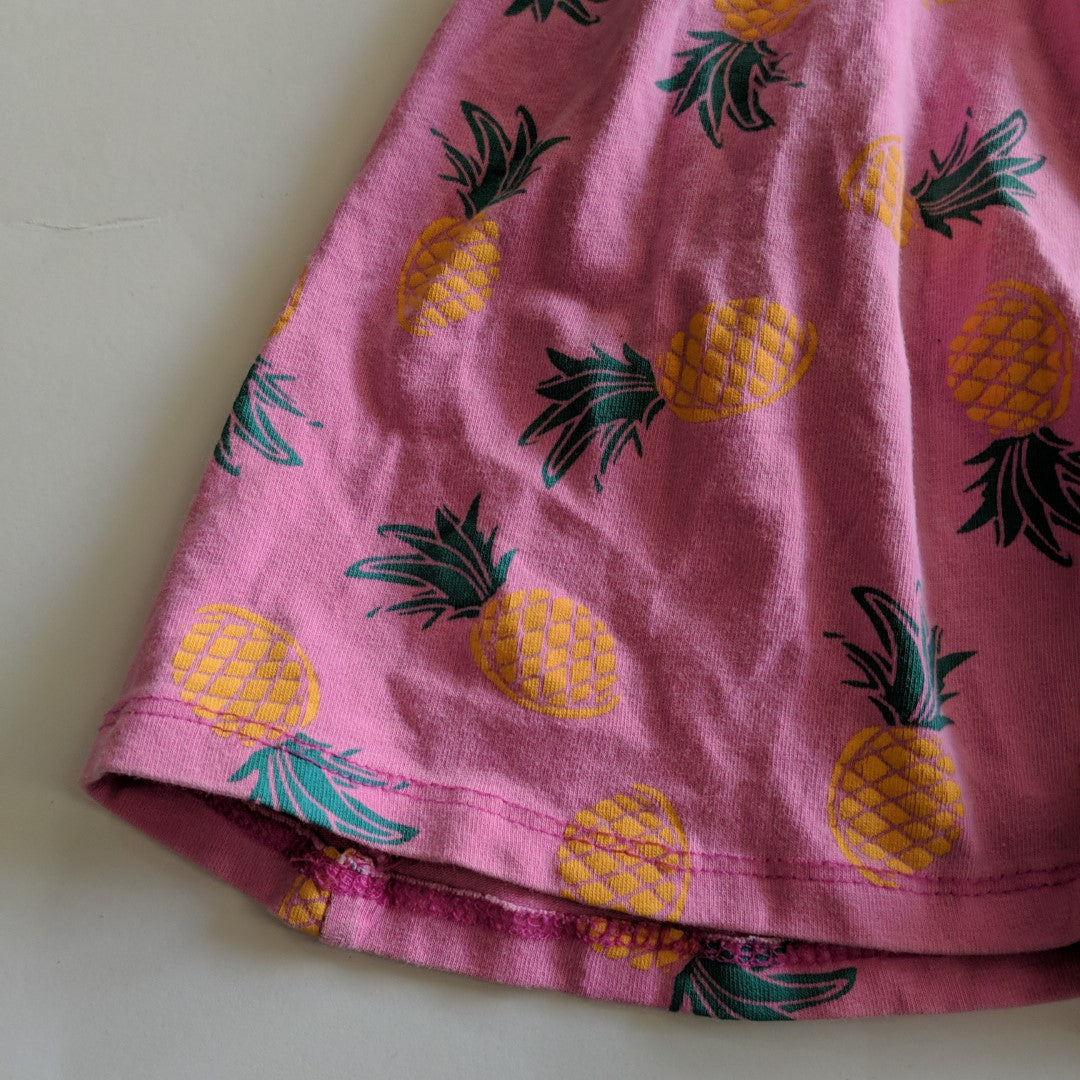 Bright pink pineapple dress - size 10