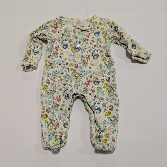 Bugs and birds print onesie - size 000