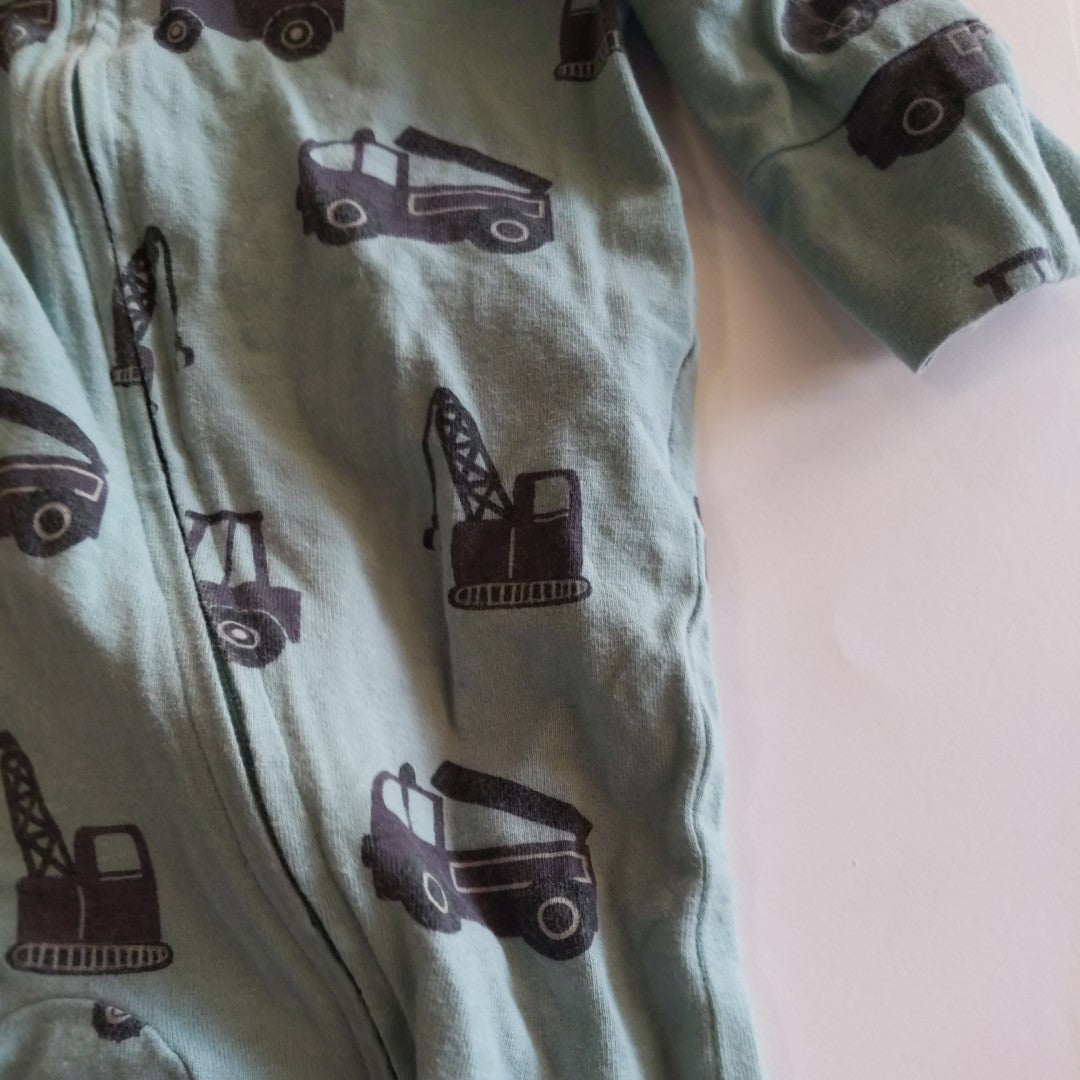 Green truck onesie - size 00