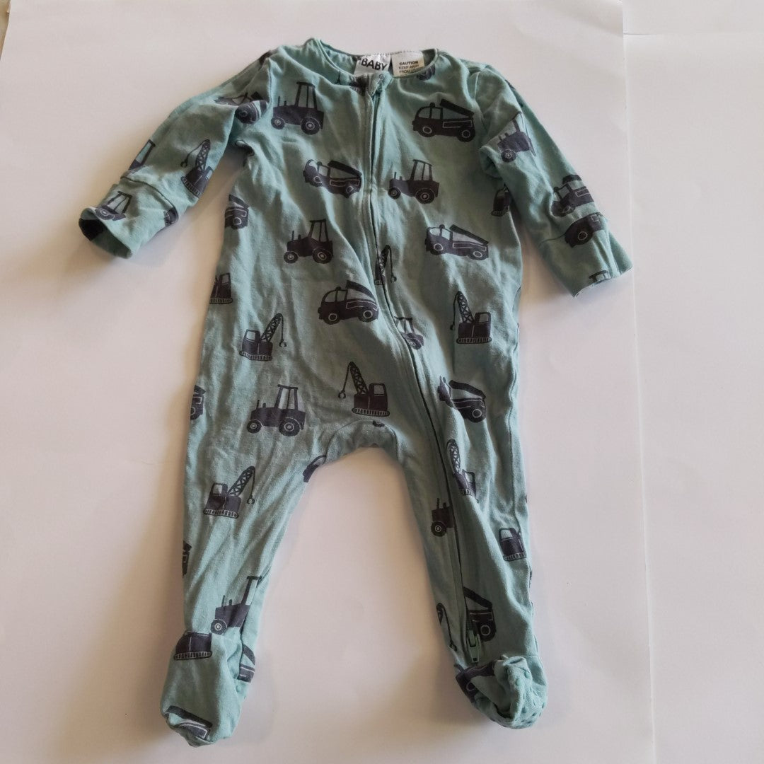 Green truck onesie - size 00