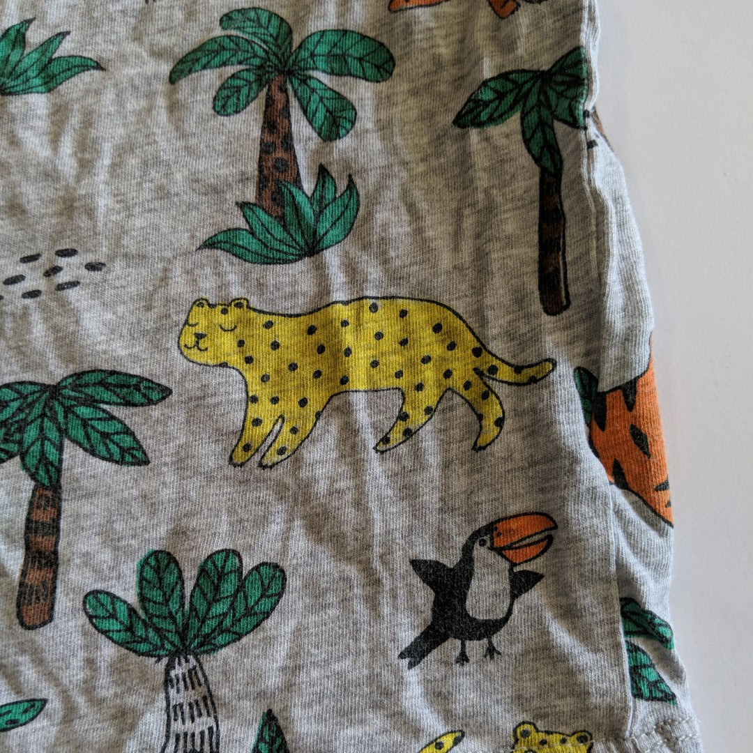 Jungle trees and animals T-shirt - size 1