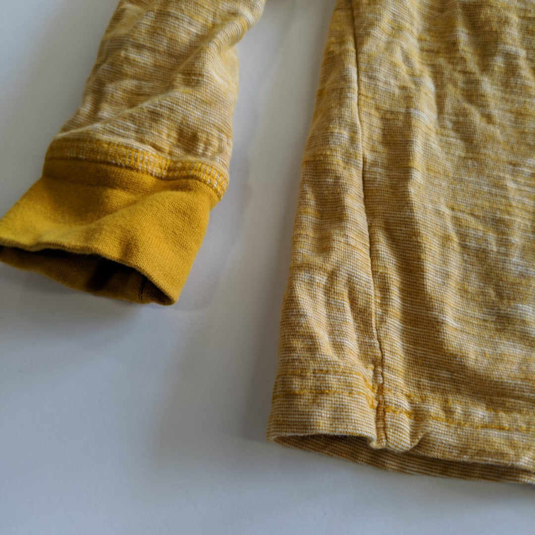 Mustard yellow long sleeved T-shirt - size 1
