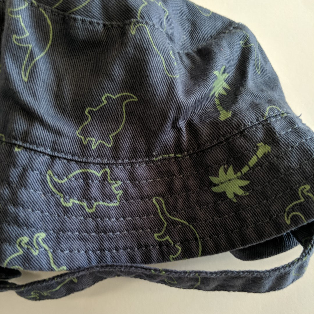 Navy blue dinosaur hat - size 00