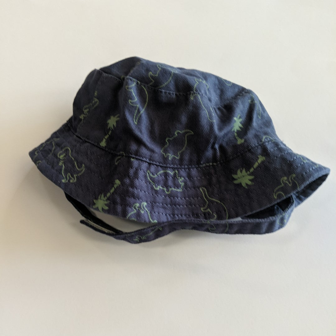 Navy blue dinosaur hat - size 00