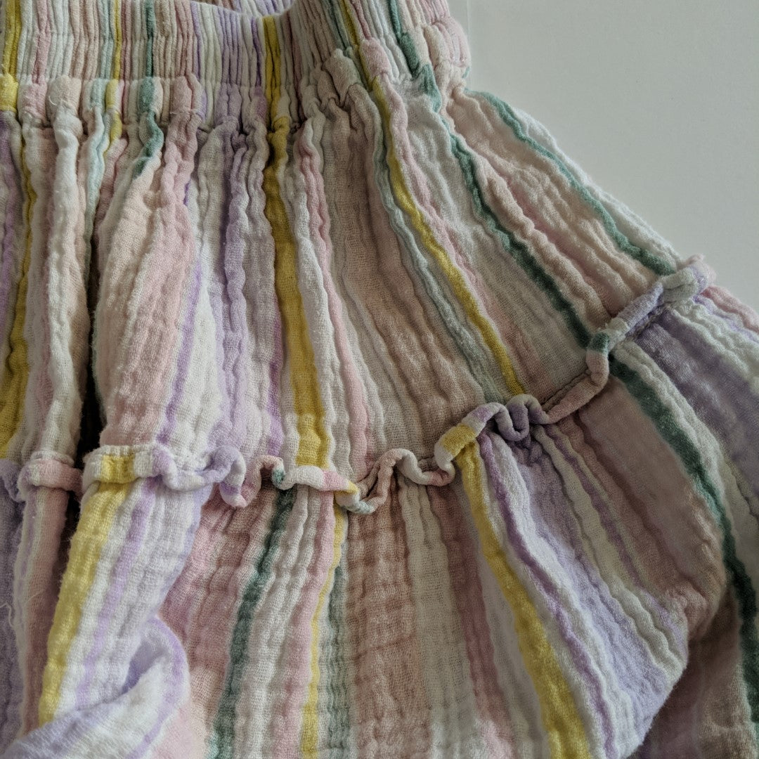 Pastel striped skirt - size 7