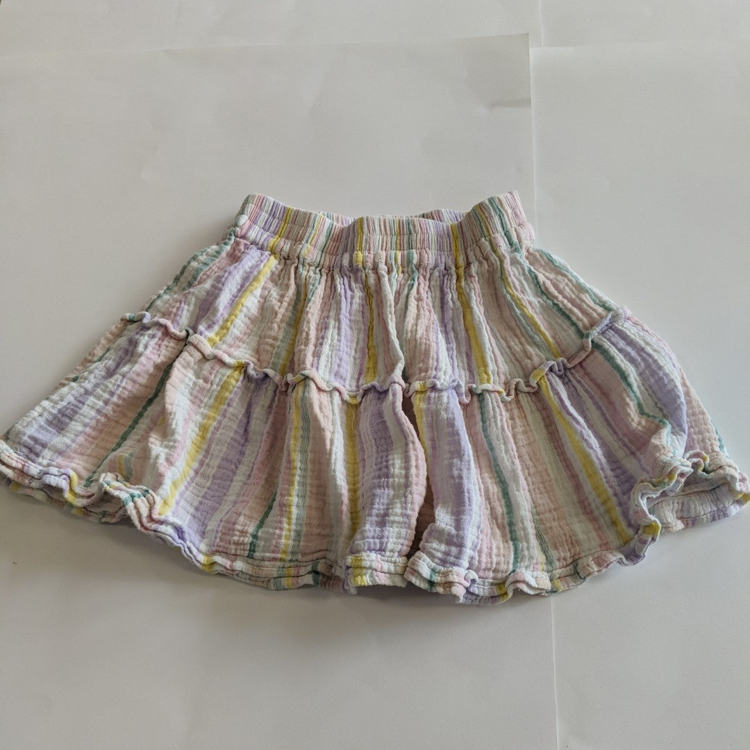 Pastel striped skirt - size 7