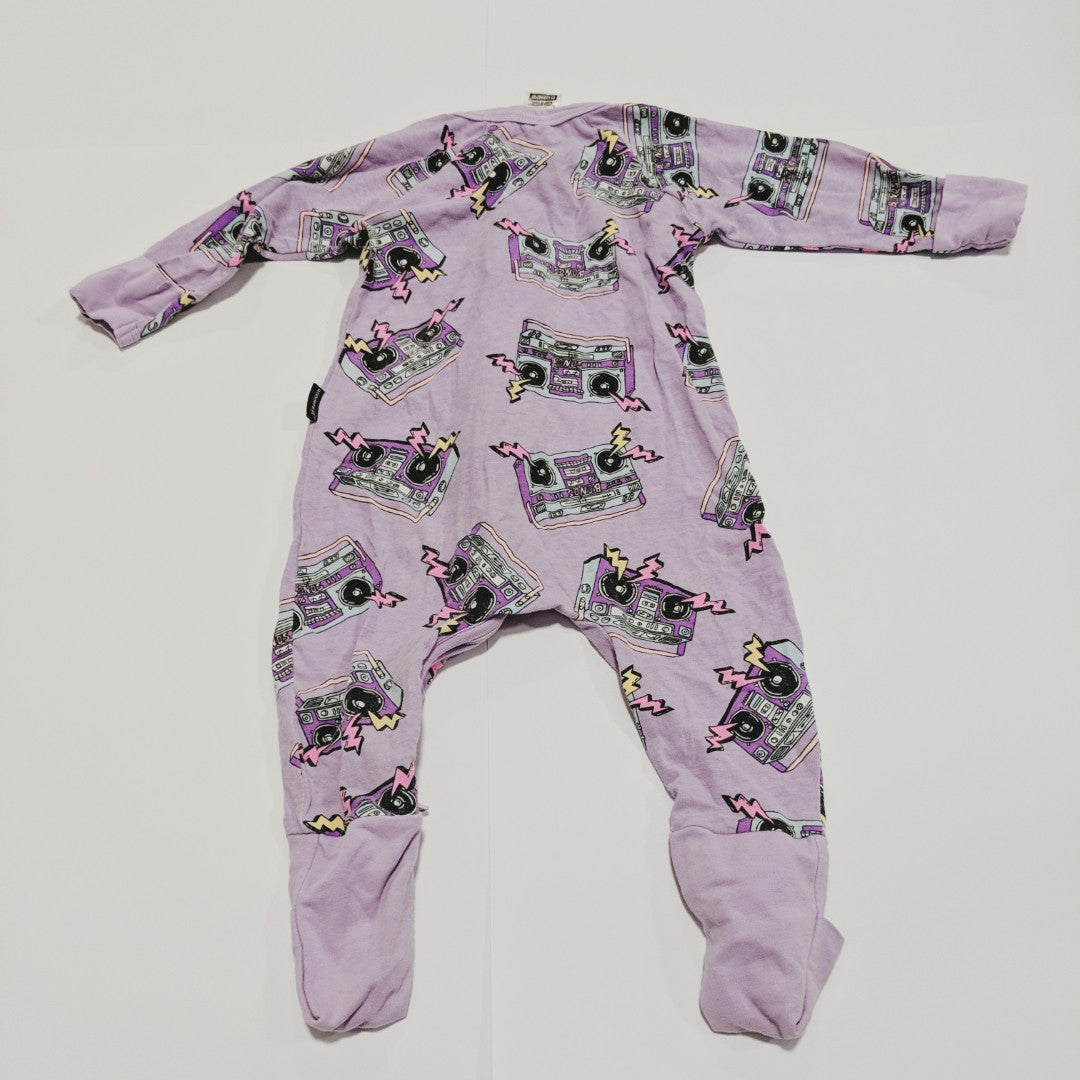 Purple CD player Bonds Wondersuit onesie - size 00