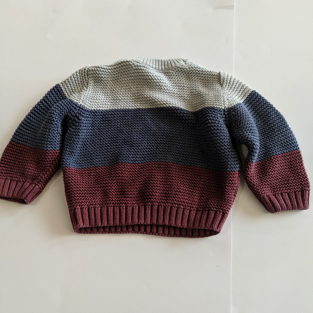 Striped knit jumper - size 0