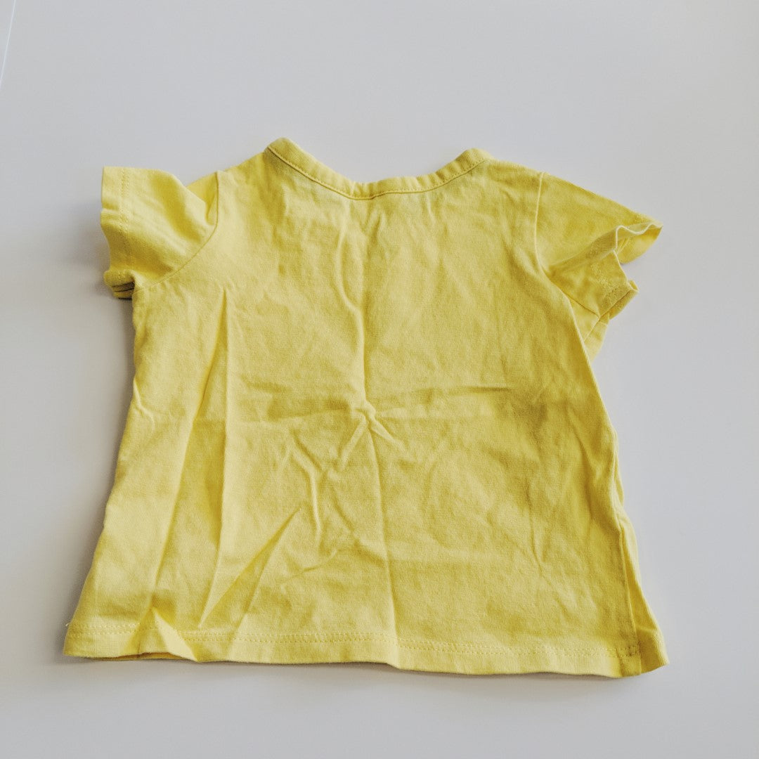 Yellow good vibes T-shirt - size 000