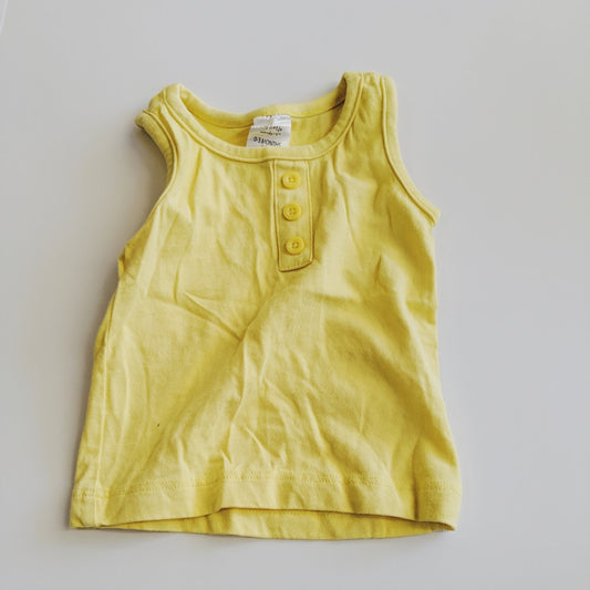 Yellow singlet top - size 000