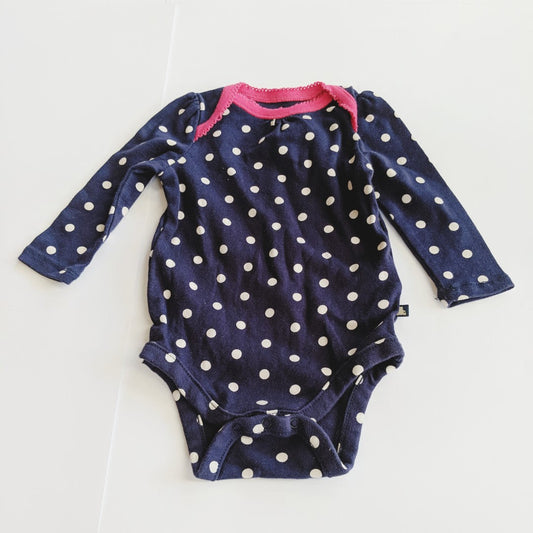 Baby gap navy spotty bodysuit - size 00