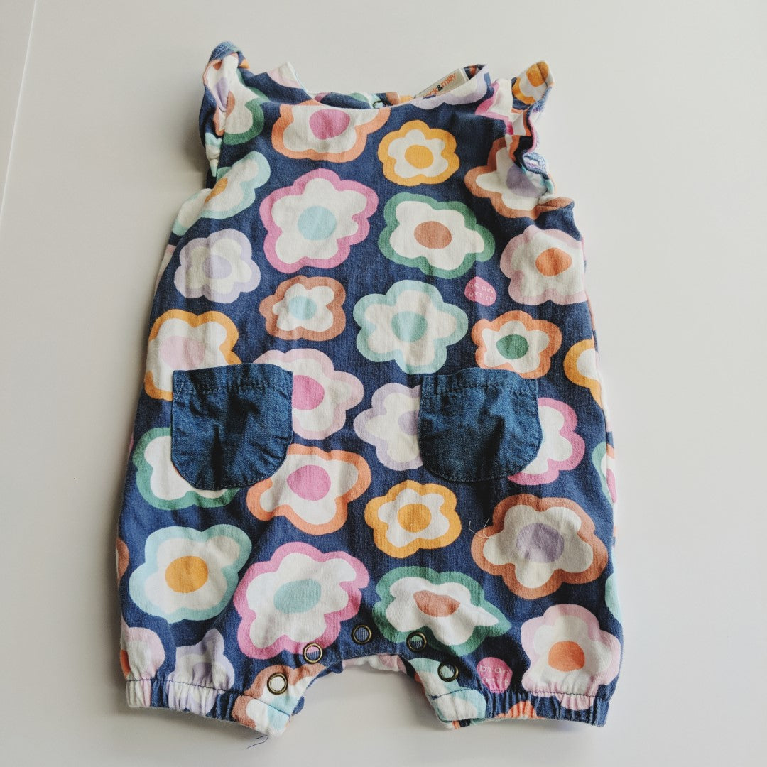 Be an artist flowery romper - size 00