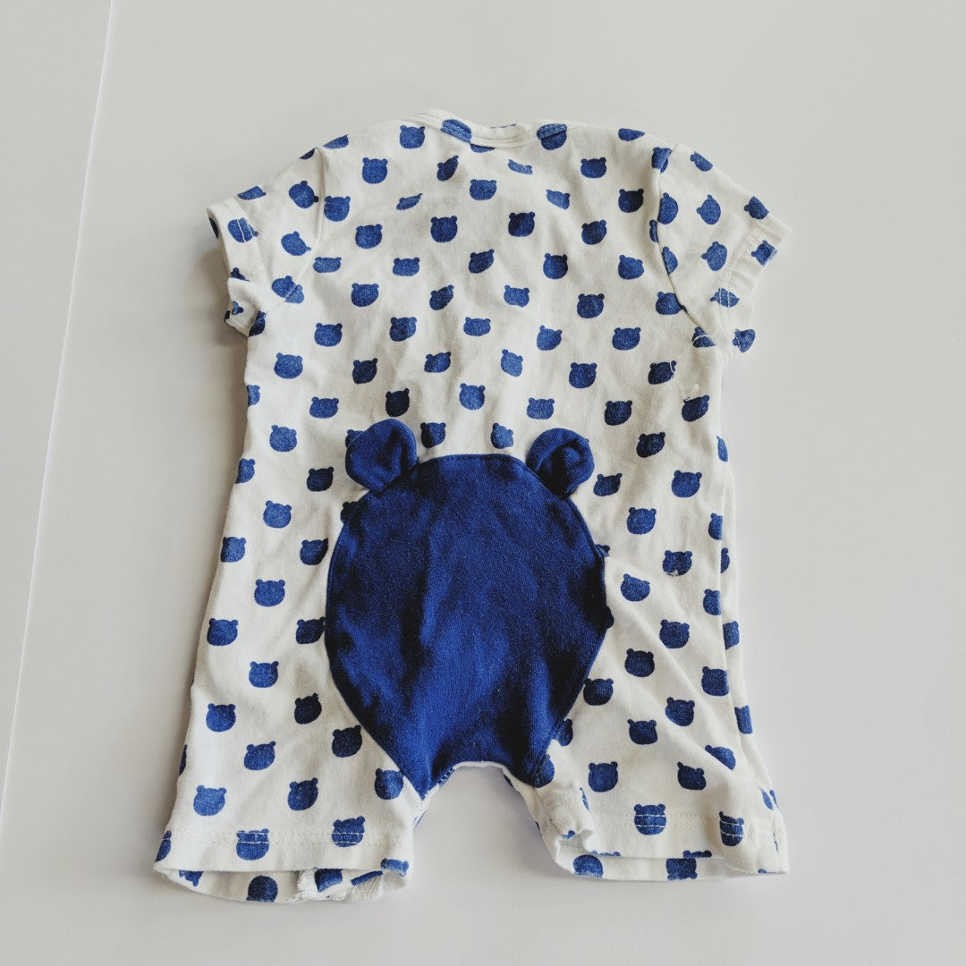 Blue bear romper - size 0000