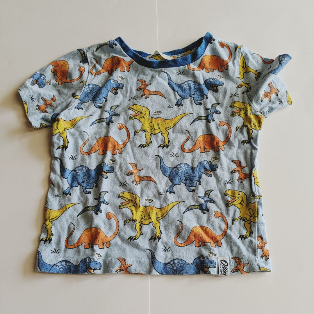 Blue dinosaur T-shirt - size 1