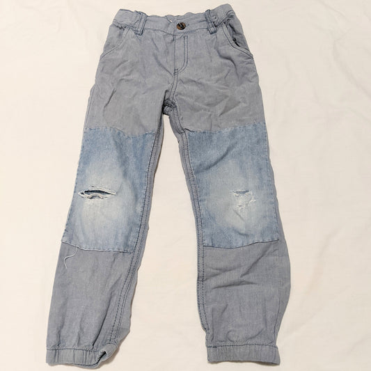 Blue pants with ripped knees - size 5