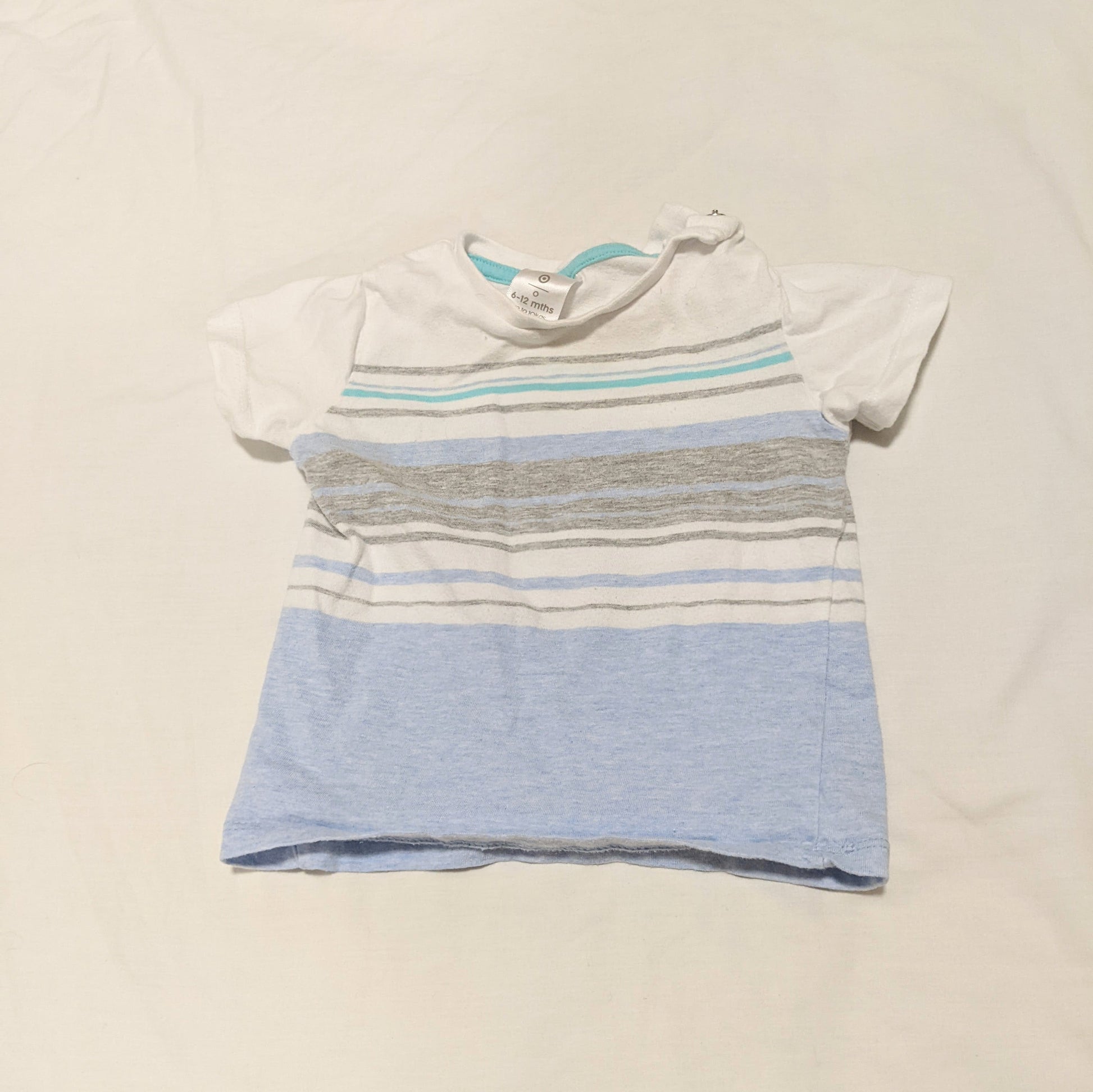 Blue stripey shirt - size 0