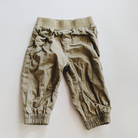 Brown cargo trackpants - size 0