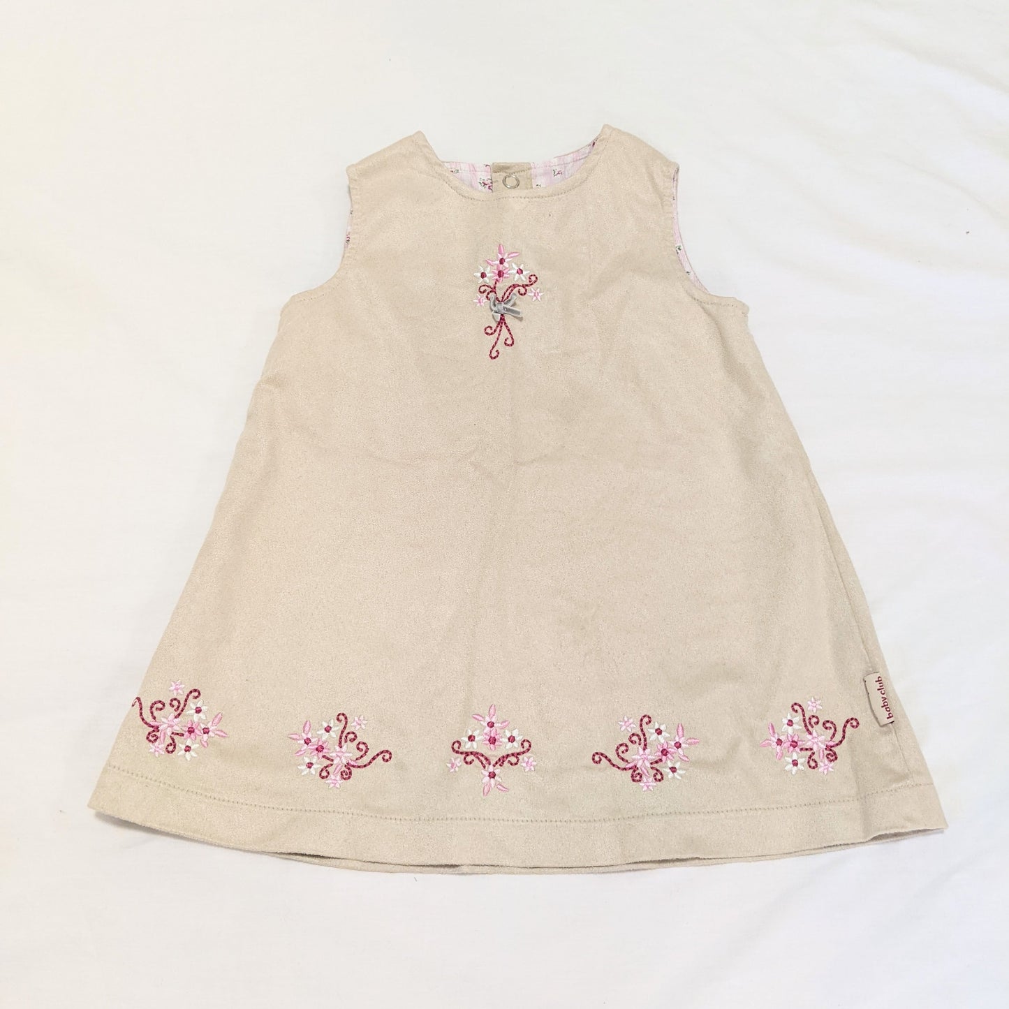 Brown velvety flower dress - size 0