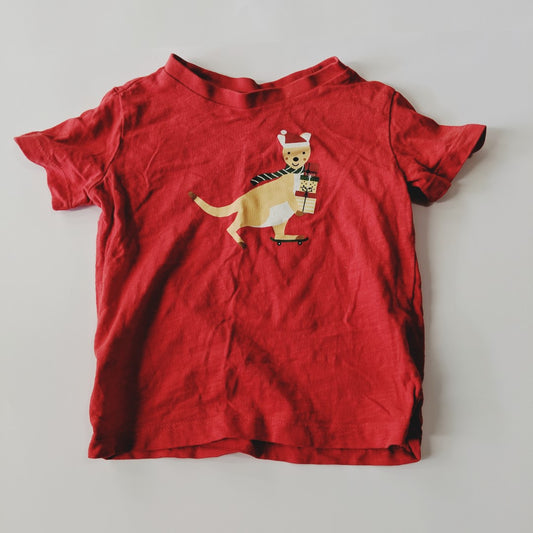 Christmas kangaroo T-shirt - size 1