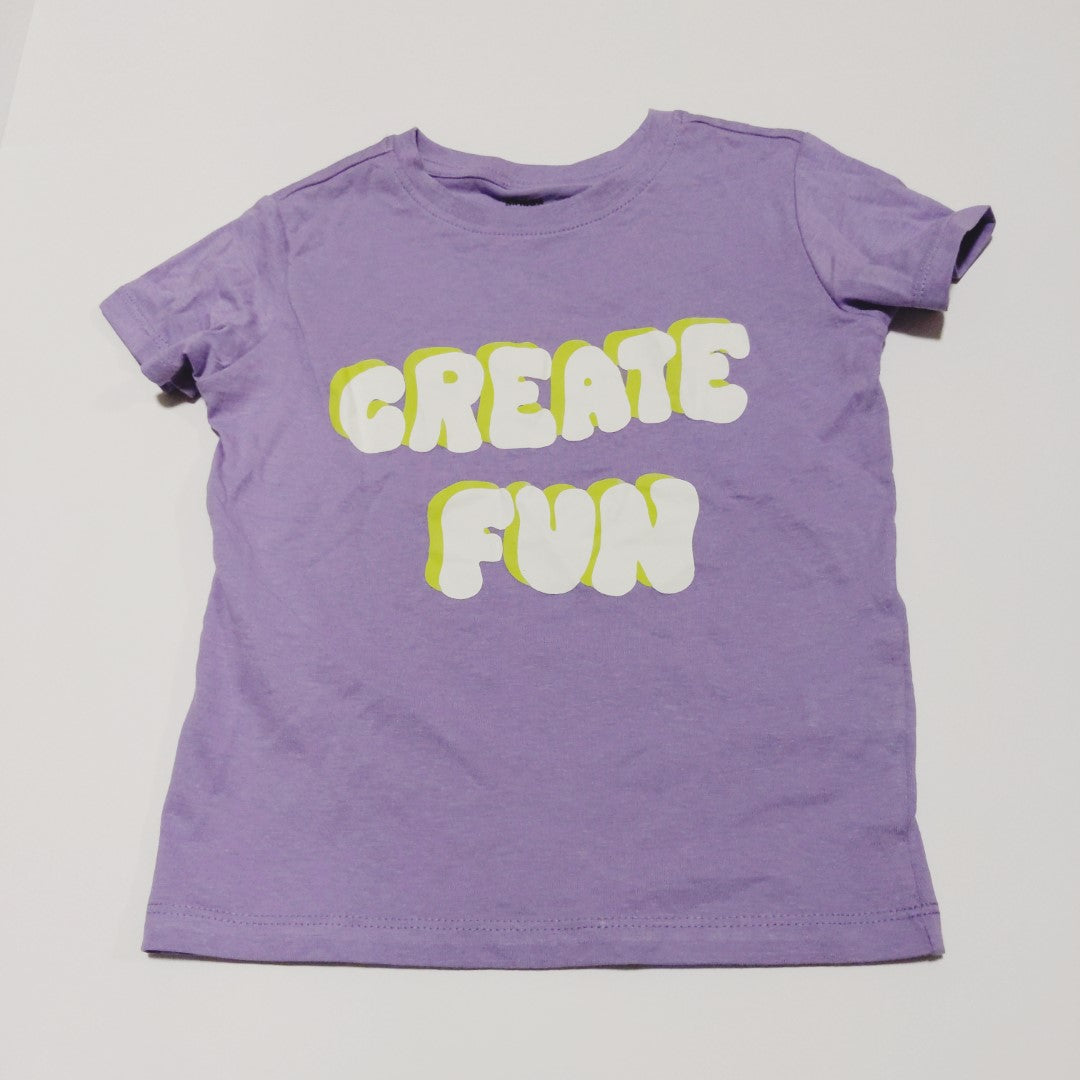 Create fun purple shirt - size 3