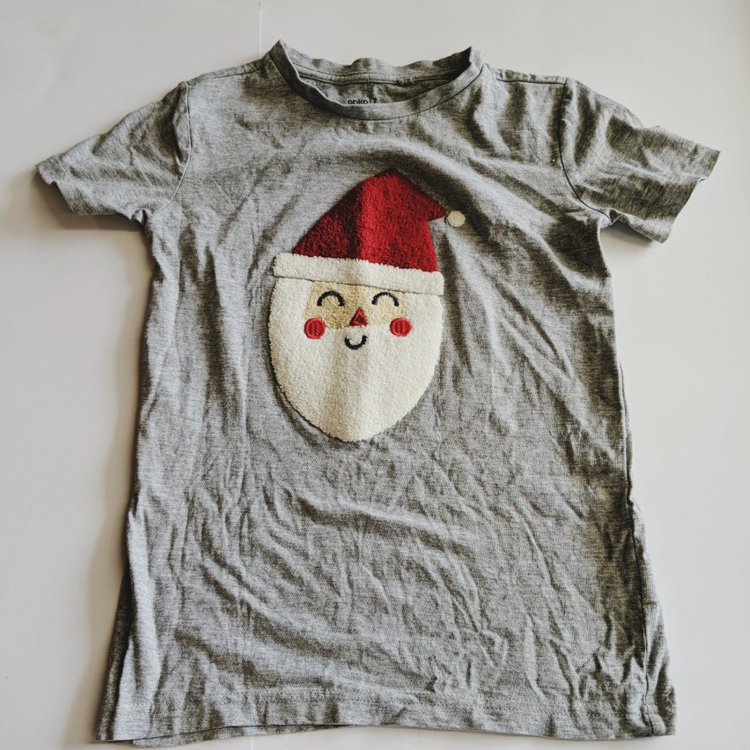 Embroidered Santa T-shirt - size 7