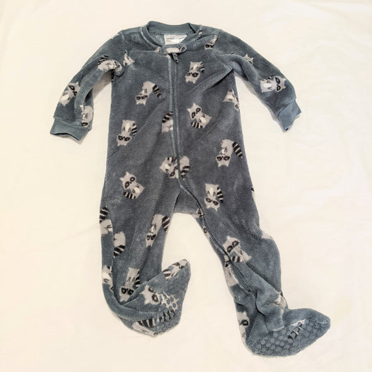 Fleece racoon onesie - size 1