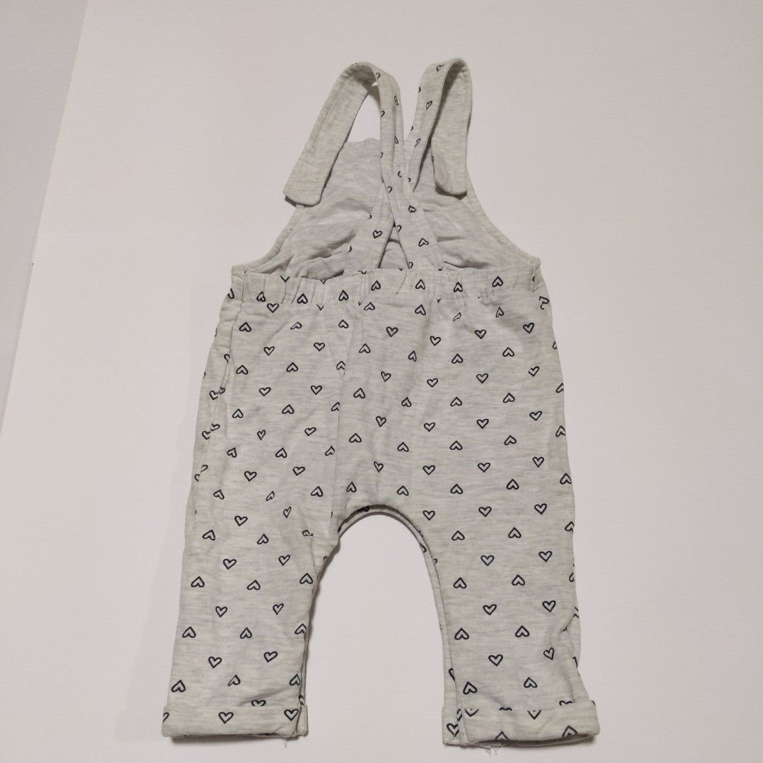 Grey bunny overalls - size 0