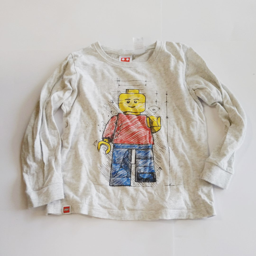 Lego man long sleeved T-shirt - size 6