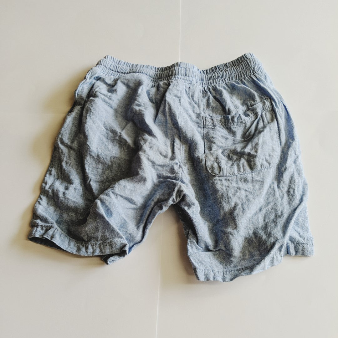 Light blue linen shorts - size 5