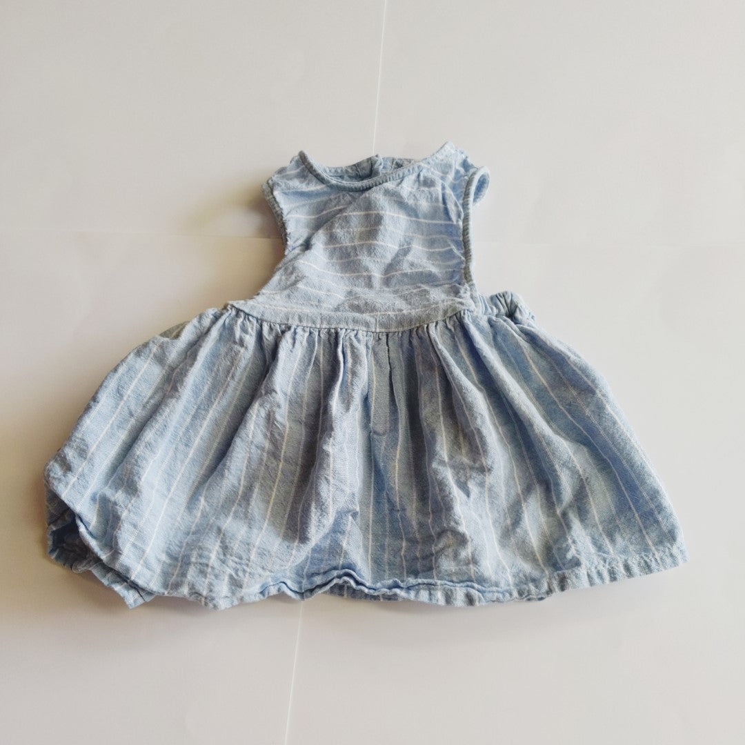 Light blue stripey dress - size 00