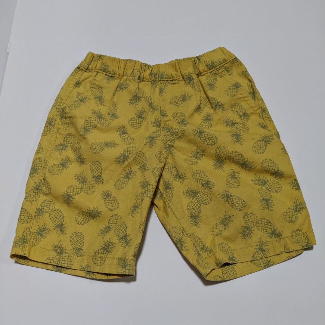 Mustard pineapple shorts - size 6