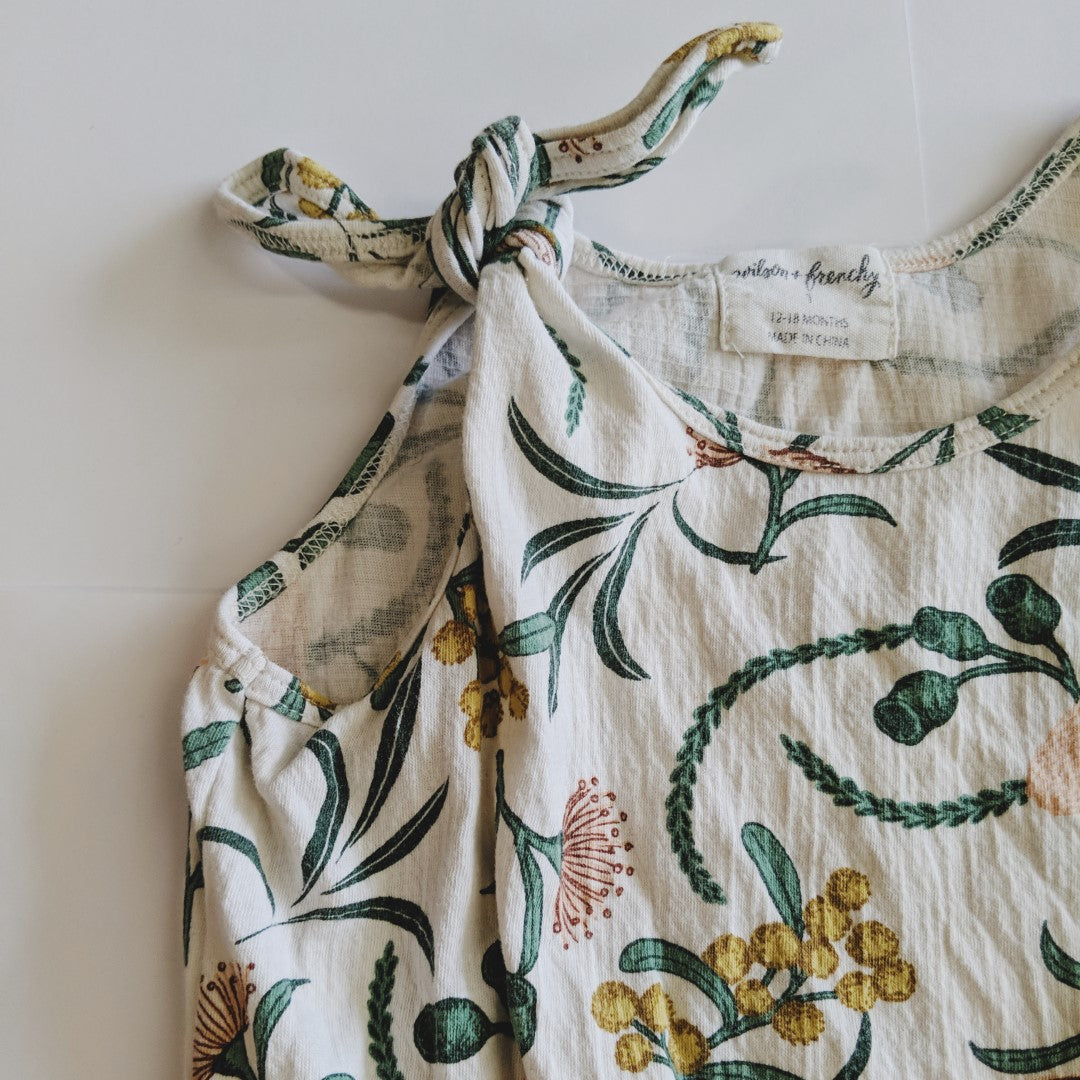 Native flower romper - size 1