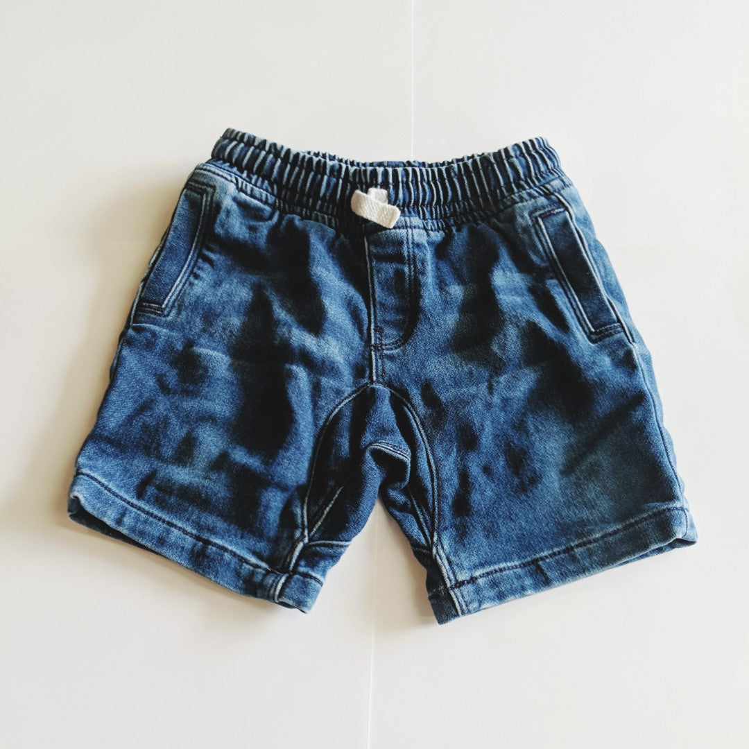 Navy blue jean shorts - size 1