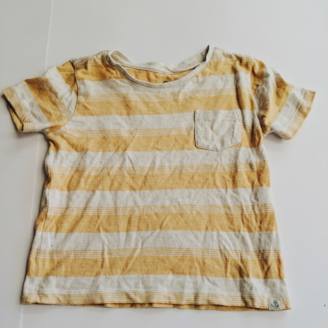 Orange stripey shirt - size 4