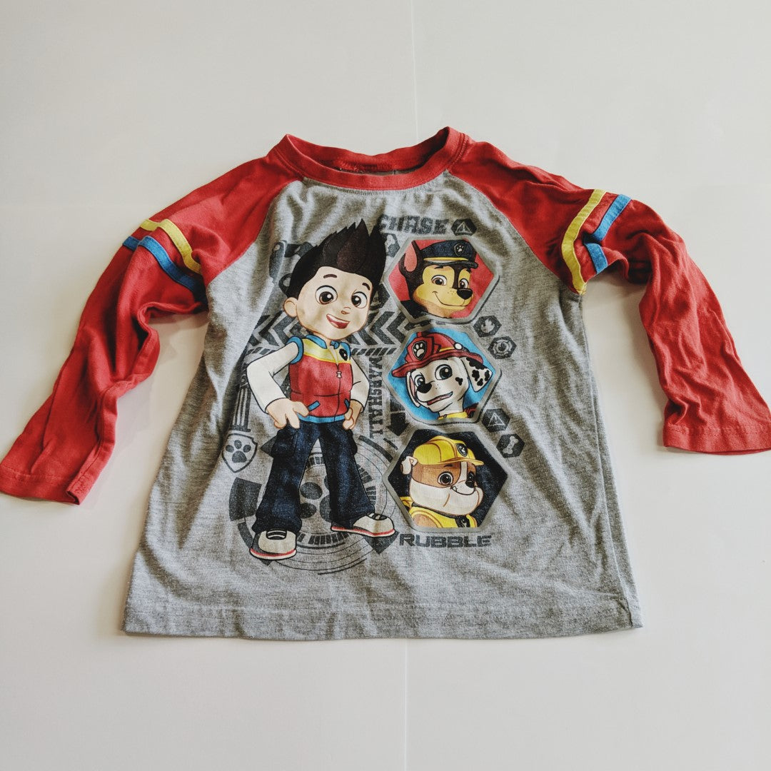 Paw Patrol long sleeved T-shirt - size 4