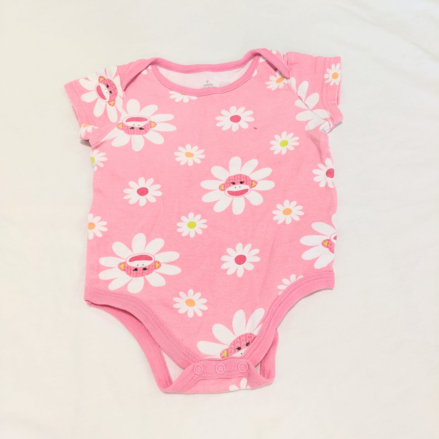 Pink monkey flower bodysuit - size 0