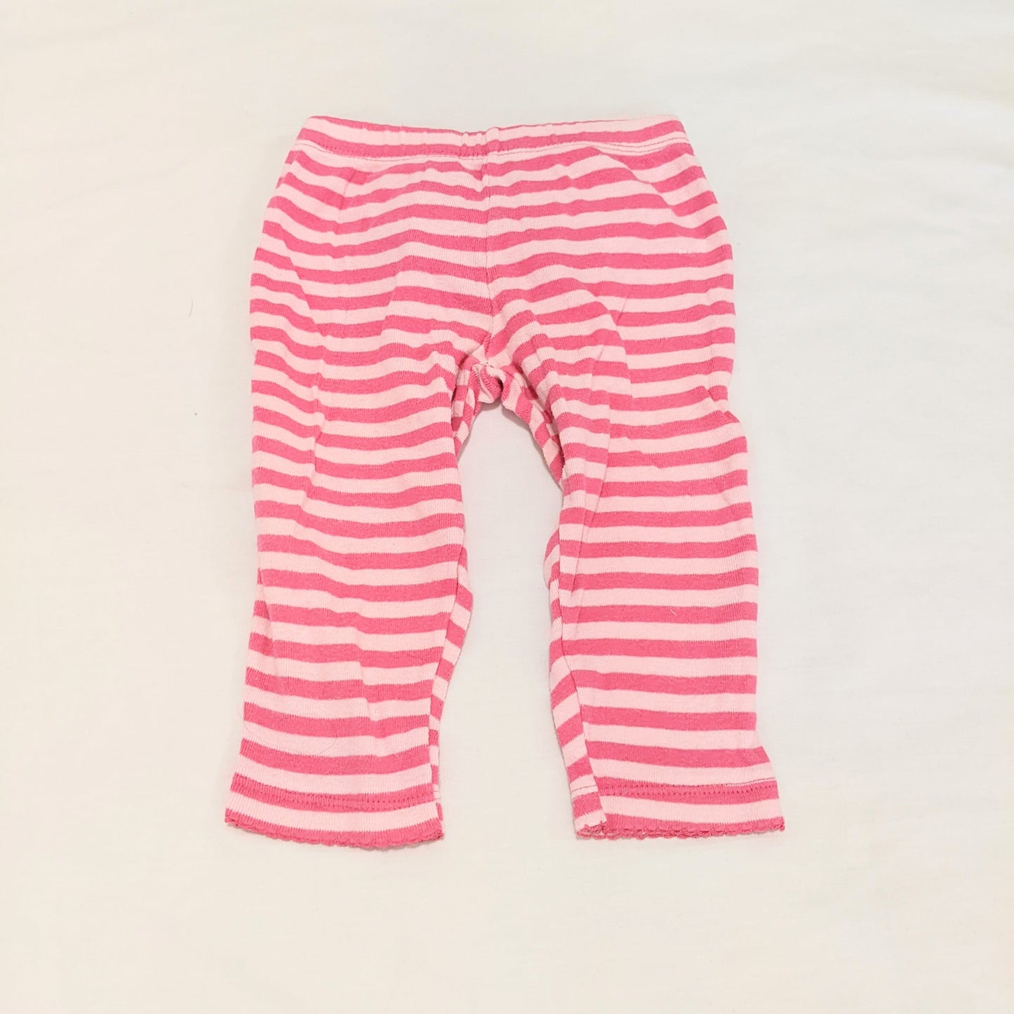 Pink stripey monkey pants - size 0