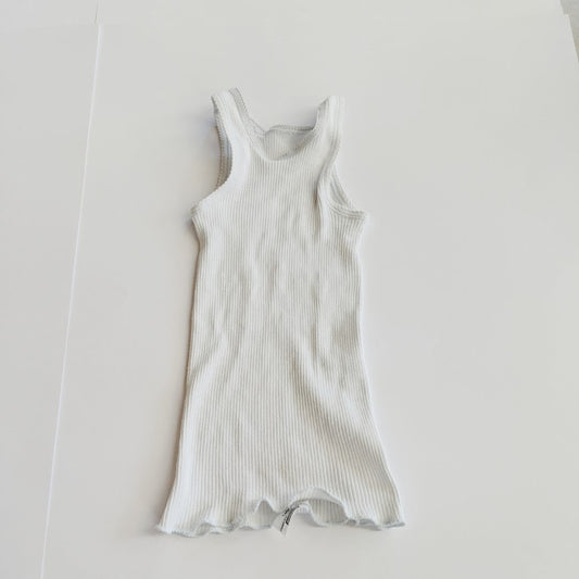 Plain white singlet - size 2