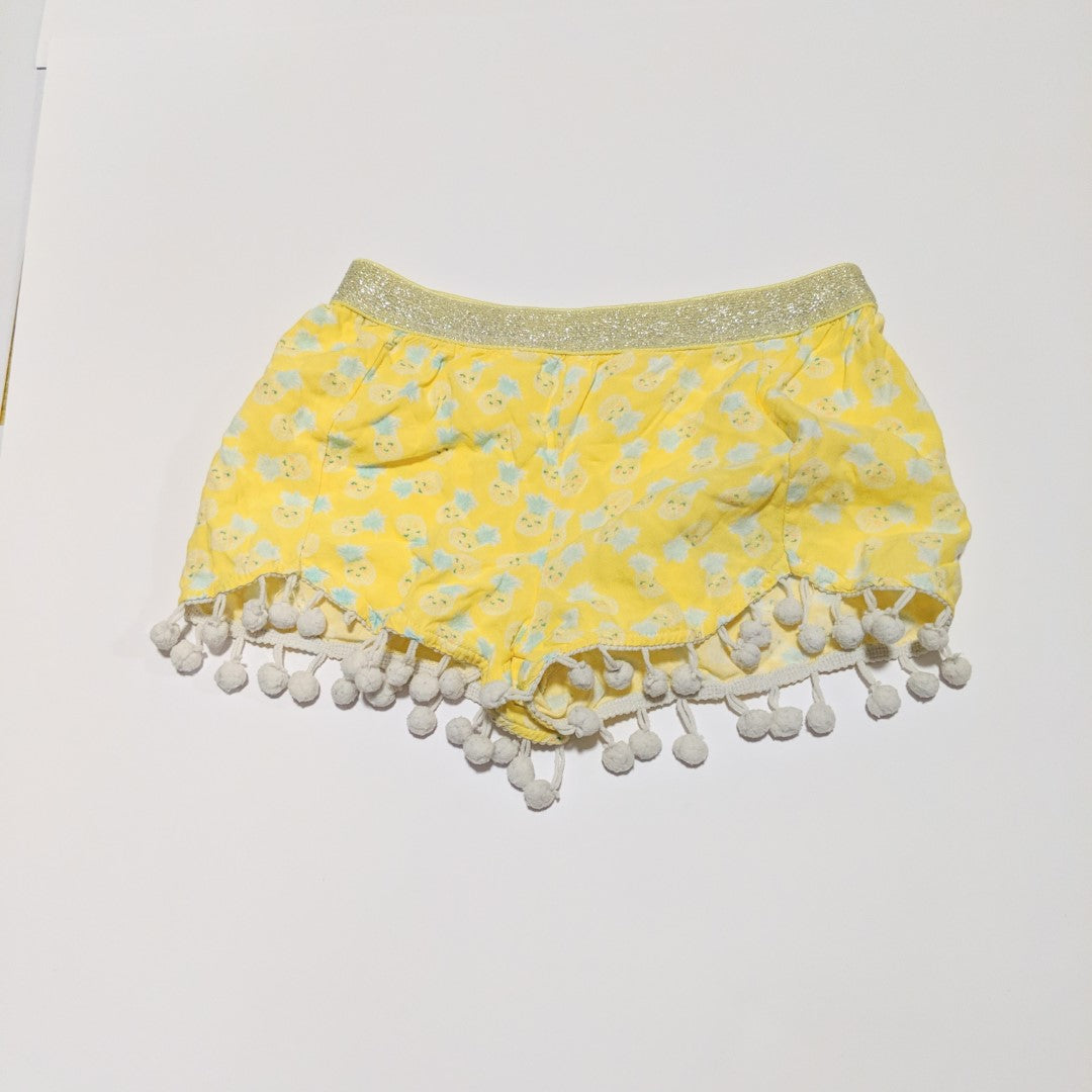 Pumpkin Patch pineapple pom-pom shorts - size 3