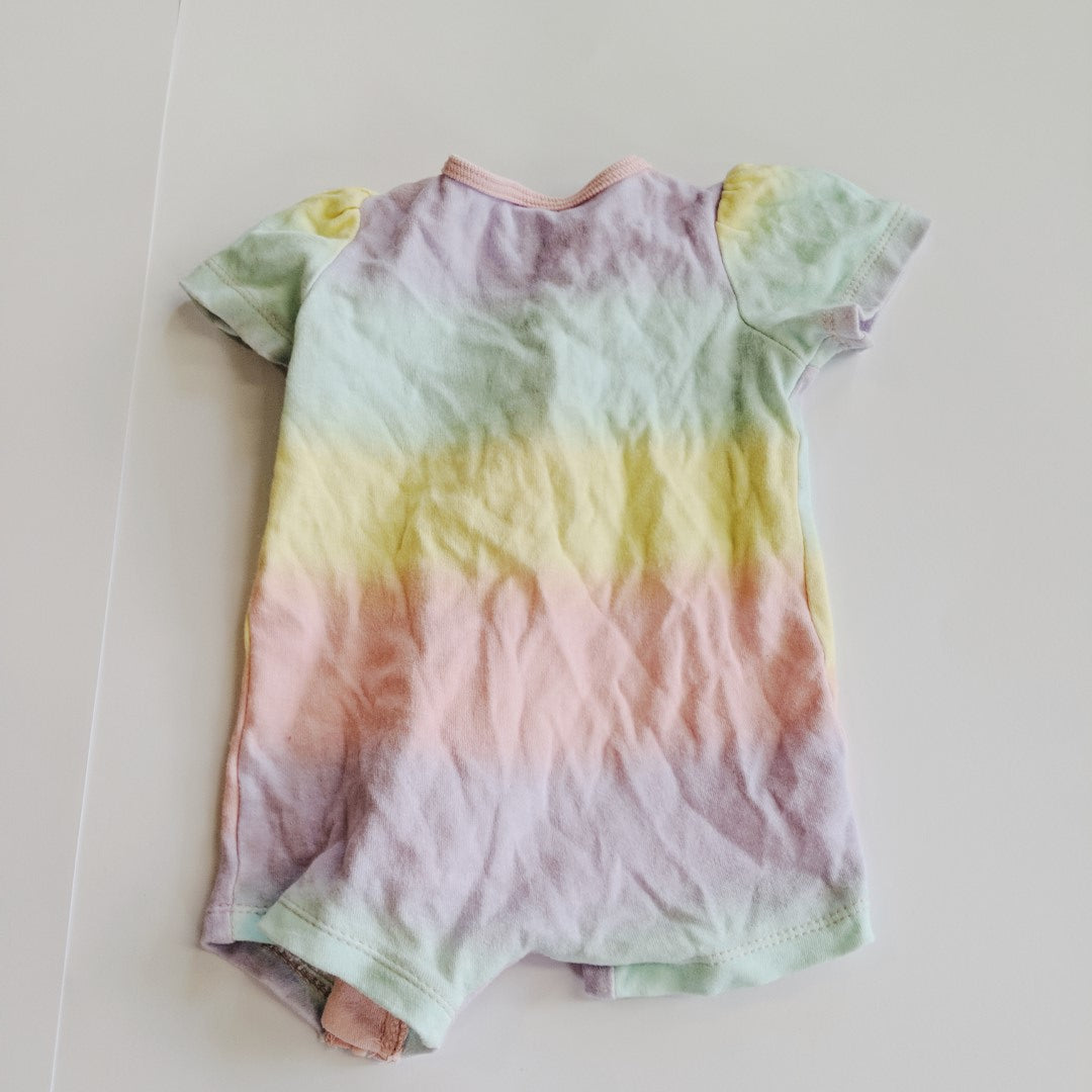 Rainbow gradient romper - size 00