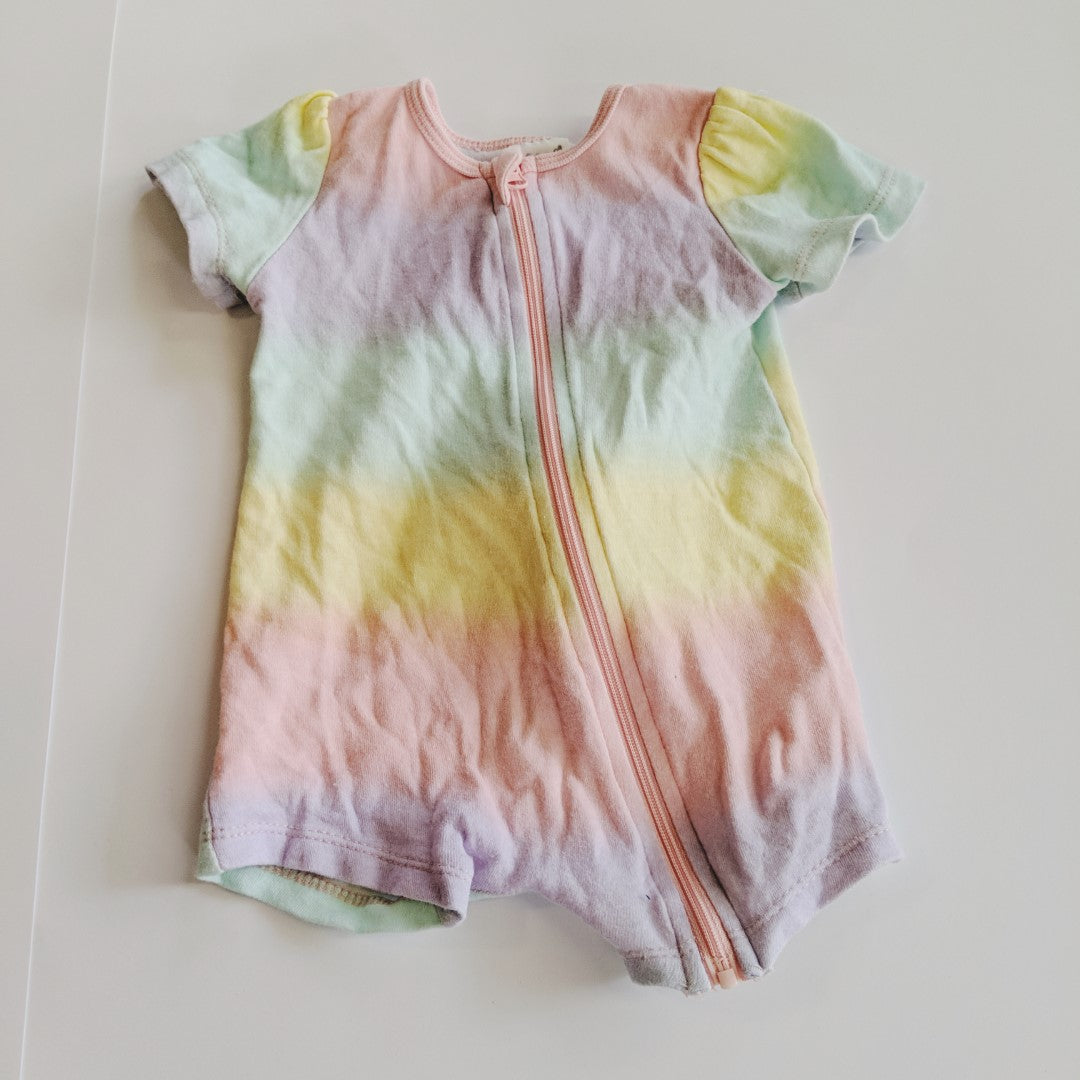 Rainbow gradient romper - size 00