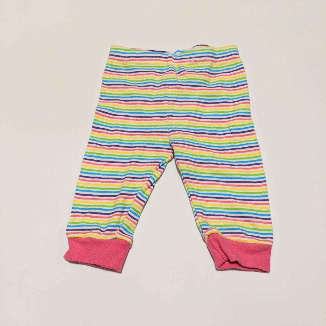 Rainbow stripey pants - size 0