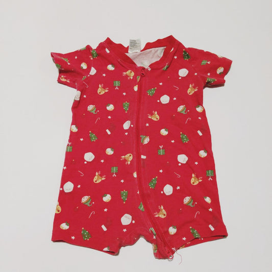 Red Christmas romper - size 0