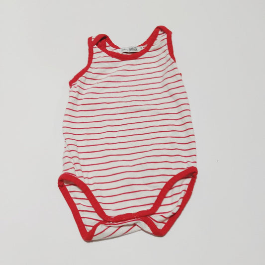 Red and white stripey bodysuit - size 0